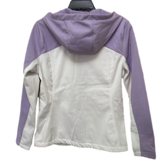 New Spyder Women’s Hooded Jacket Size M Lilac and White. Full zipper - Picture 2 of 11